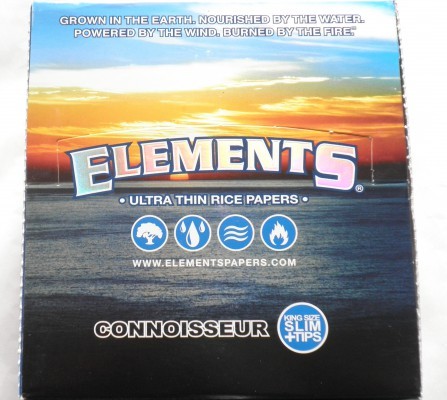 Elements Connoisseur King Size Slim mit Tips, Box 24 x 33