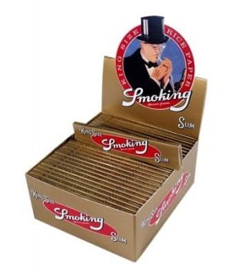 SMOKING Papers Slim GOLD King Size, 50 x 33 Blättchen BOX (VE)