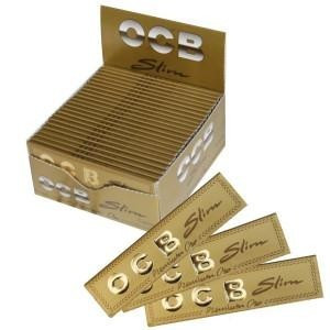 OCB Premium Slim Oro Gold 1 Päckchen mit 32 Blättchen