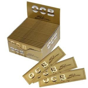 OCB Premium Slim Oro Gold 50 x 32 Blättchen BOX (VE)