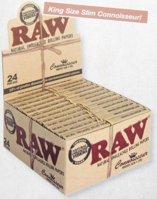 RAW Connoisseur BOX 24 x 32 Smoking Papers King Size Slim + Filtertips